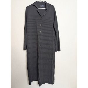 Clorinda Long Maxi Cardigan Duster Button Up Knit Sweater Wool Blend Long Large